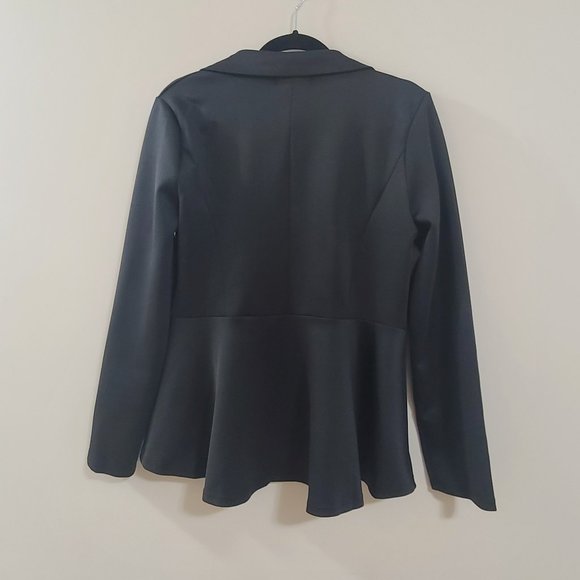 NEW Without Tags ROMANTIC HUT Black Goth Steampunk Peplum Blazer Coat - Picture 2 of 5